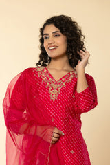 Rani Mothra Silk Suit Set